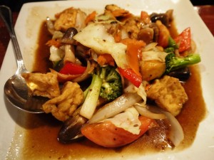 mixed vegetables with tofu