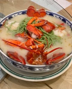 Mama Chang jade noodles with whole lobster
